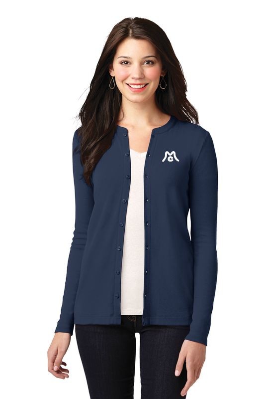 Port Authority® Ladies Concept Stretch Button-Front Cardigan.  Available in 6 colors.
