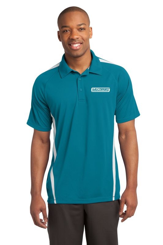Sport-Tek® PosiCharge® Micro-Mesh Colorblock Polo.  Available in 9 colors.