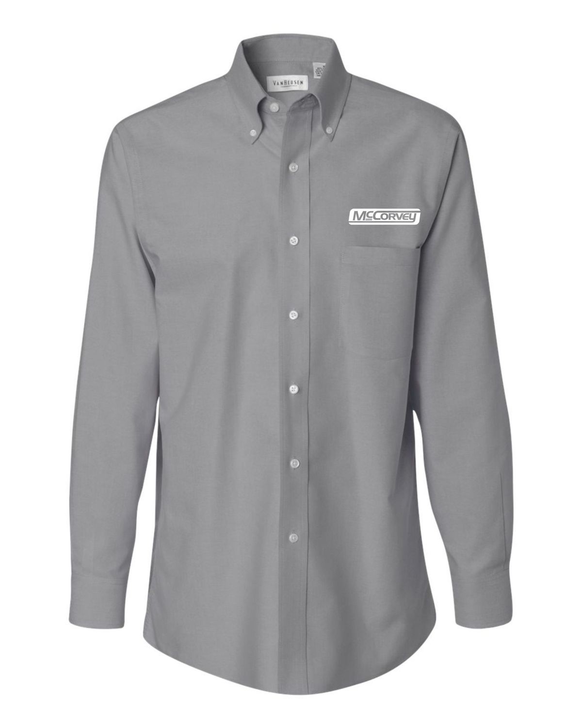 S&amp;S Activewear - Van Heusen - Long Sleeve Oxford Shirt - 13V0040  Available in 6 colors.