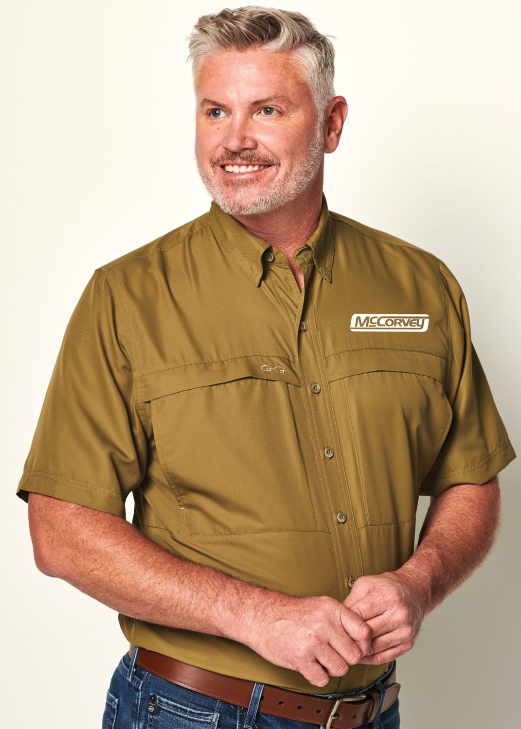 GameGuard. Olive MicroFiber Shirt.