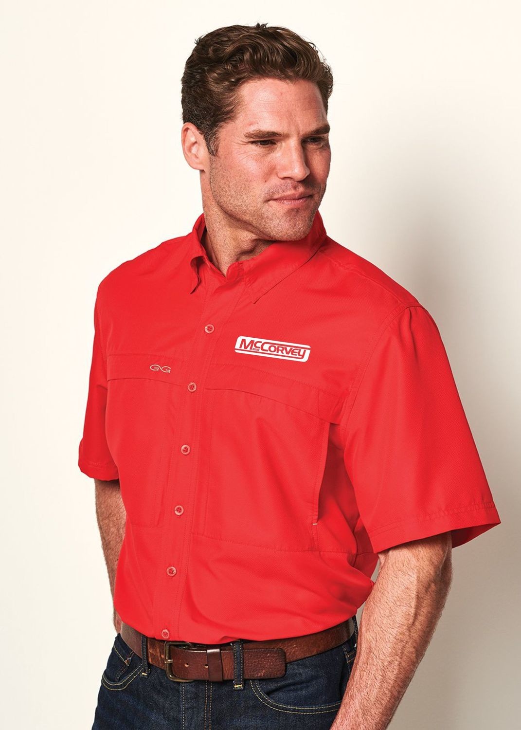 GameGuard. Red MicroFiber Shirt.