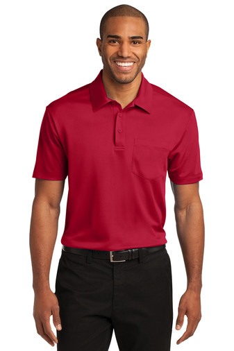 Port Authority® Silk Touch™ Performance Polo - with Pocket on the Left Chest.


 Available in 9 colors., Color: Red