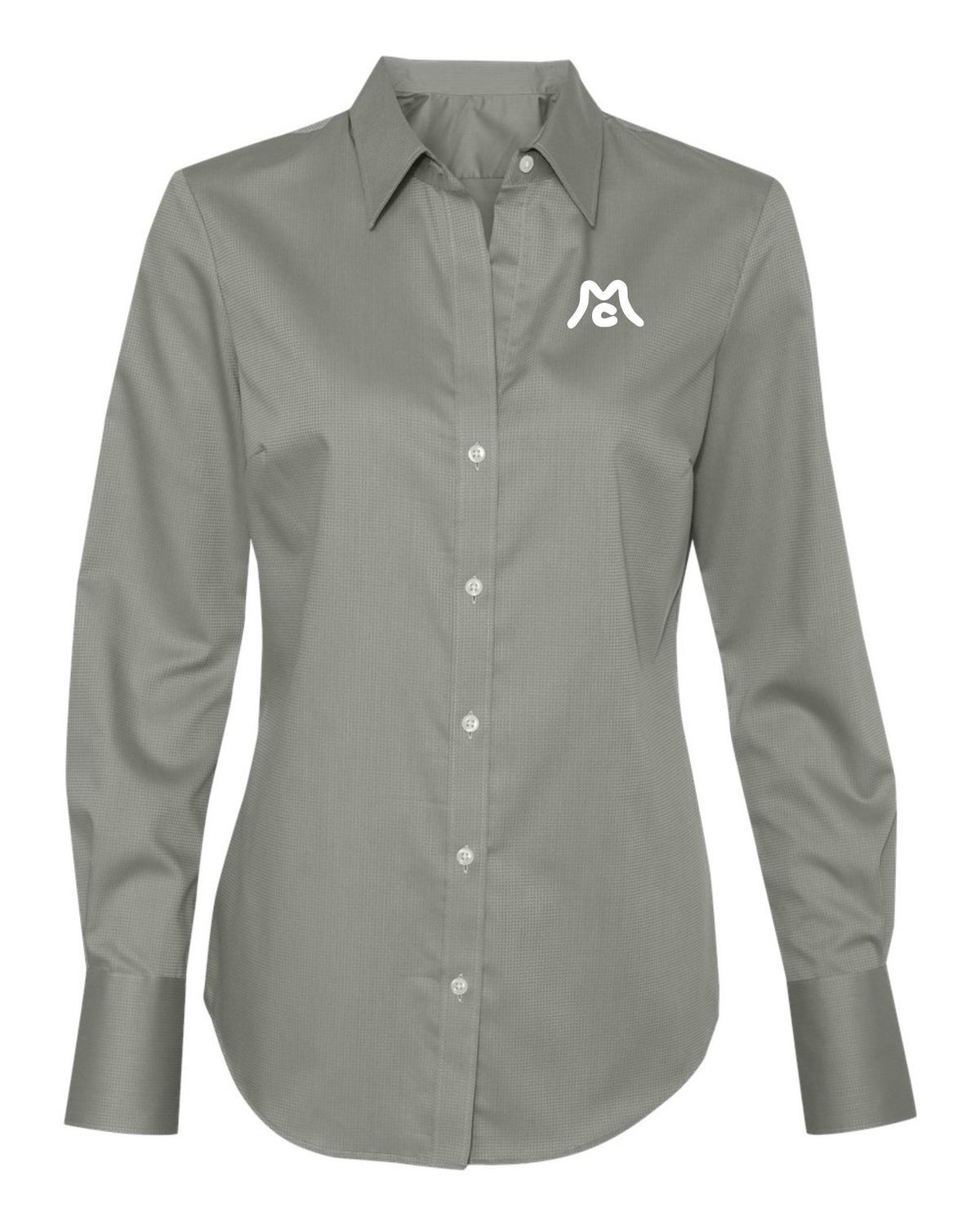 S&amp;S Activewear Calvin Klein - Women&#39;s Non-Iron Dobby Pindot Shirt. This shirt is fitted. May run small. Order up if in doubt.  Available in 4 colors.