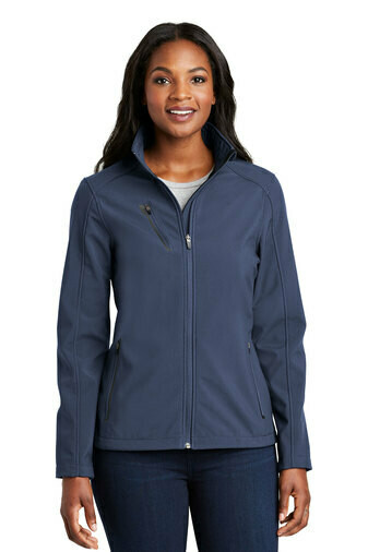 Port Authority® Ladies Welded Soft Shell Jacket - Available in 6 colors, Color: Dress Blue Navy
