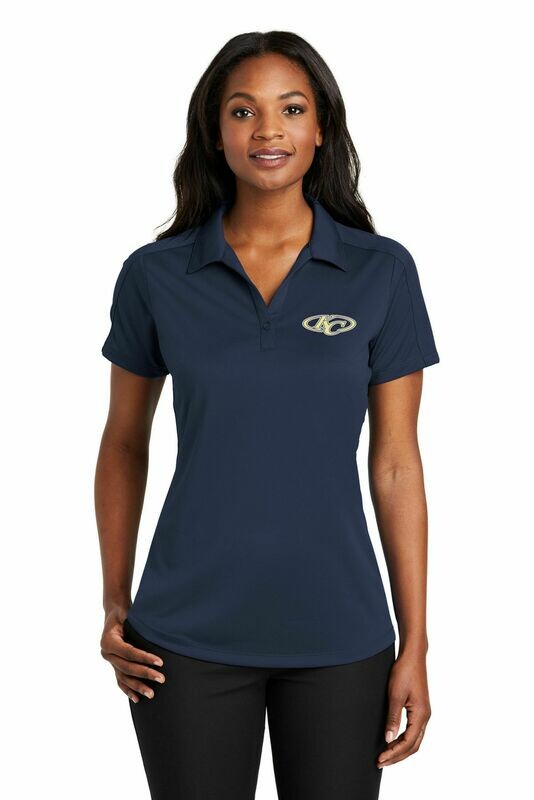 Port Authority® Ladies Diamond Jacquard Polo - Available in 2 colors - Navy or White