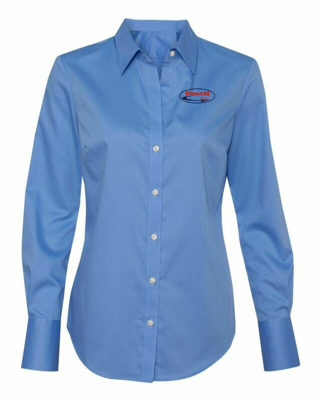 Calvin Klein - Women&#39;s Non-Iron Dobby Pindot Shirt.  Available in 2 colors.