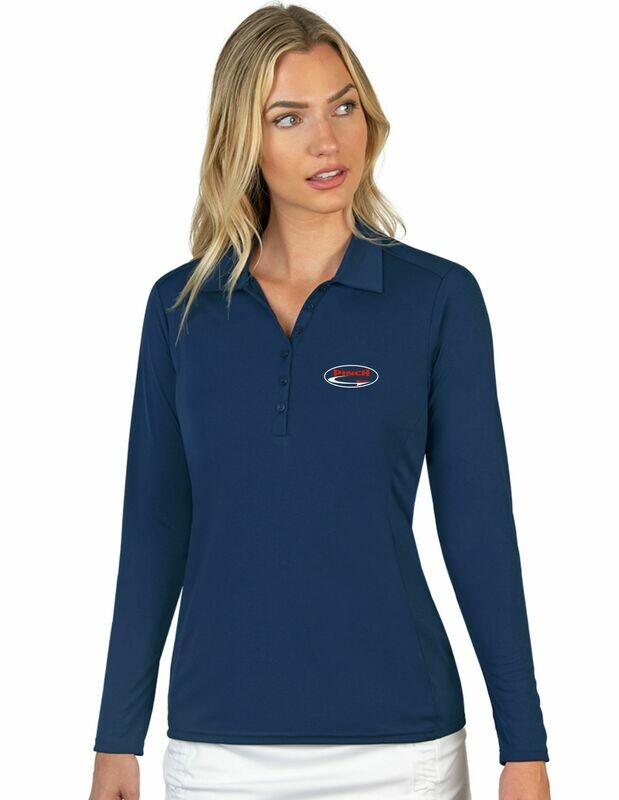 Antigua - Tribute.  Ladies Long Sleeve Polo. Available in 2 colors.