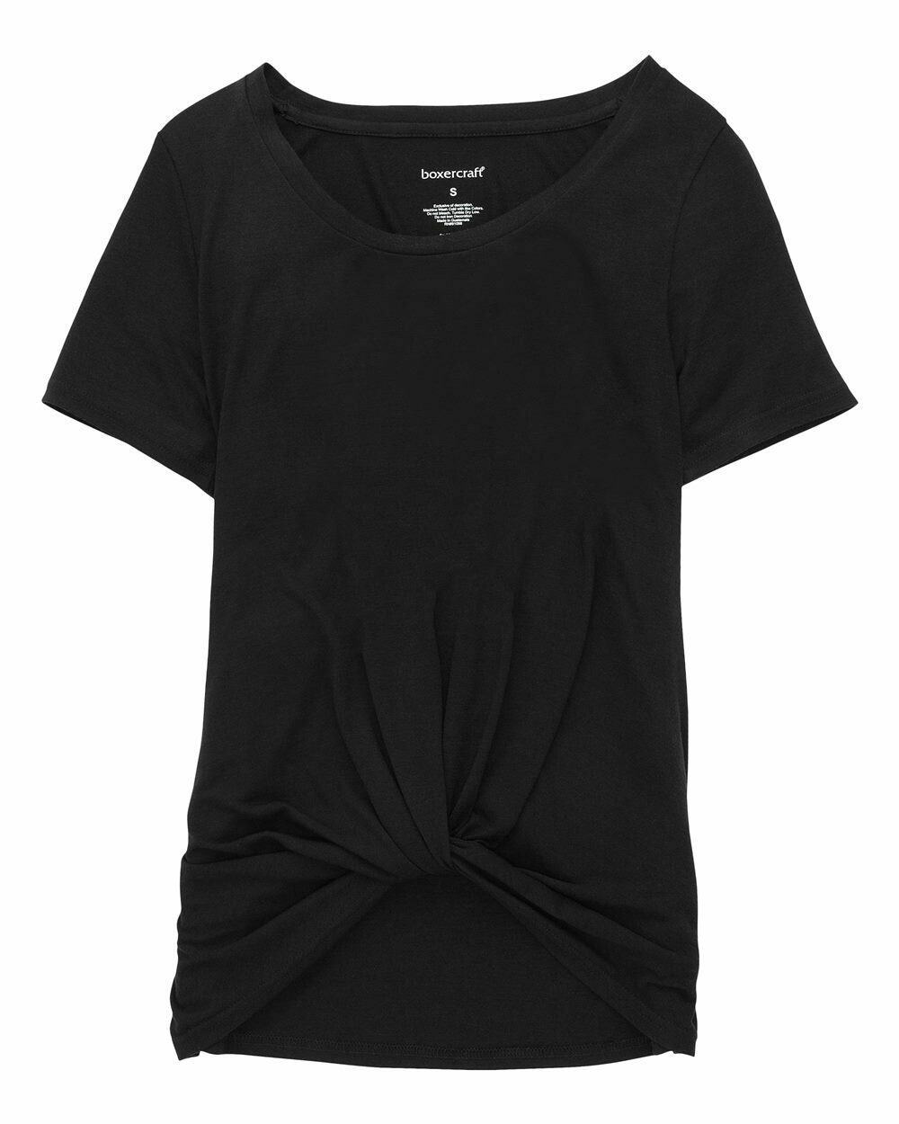 S&amp;S Activewear. Boxercraft - Women&#39;s Twisted T-Shirt - T52.  Available in 9 colors., Color: Black