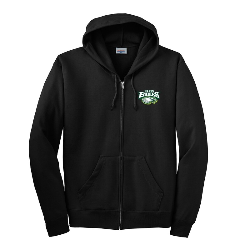 Full Zip Sweater with Hood Embroidery