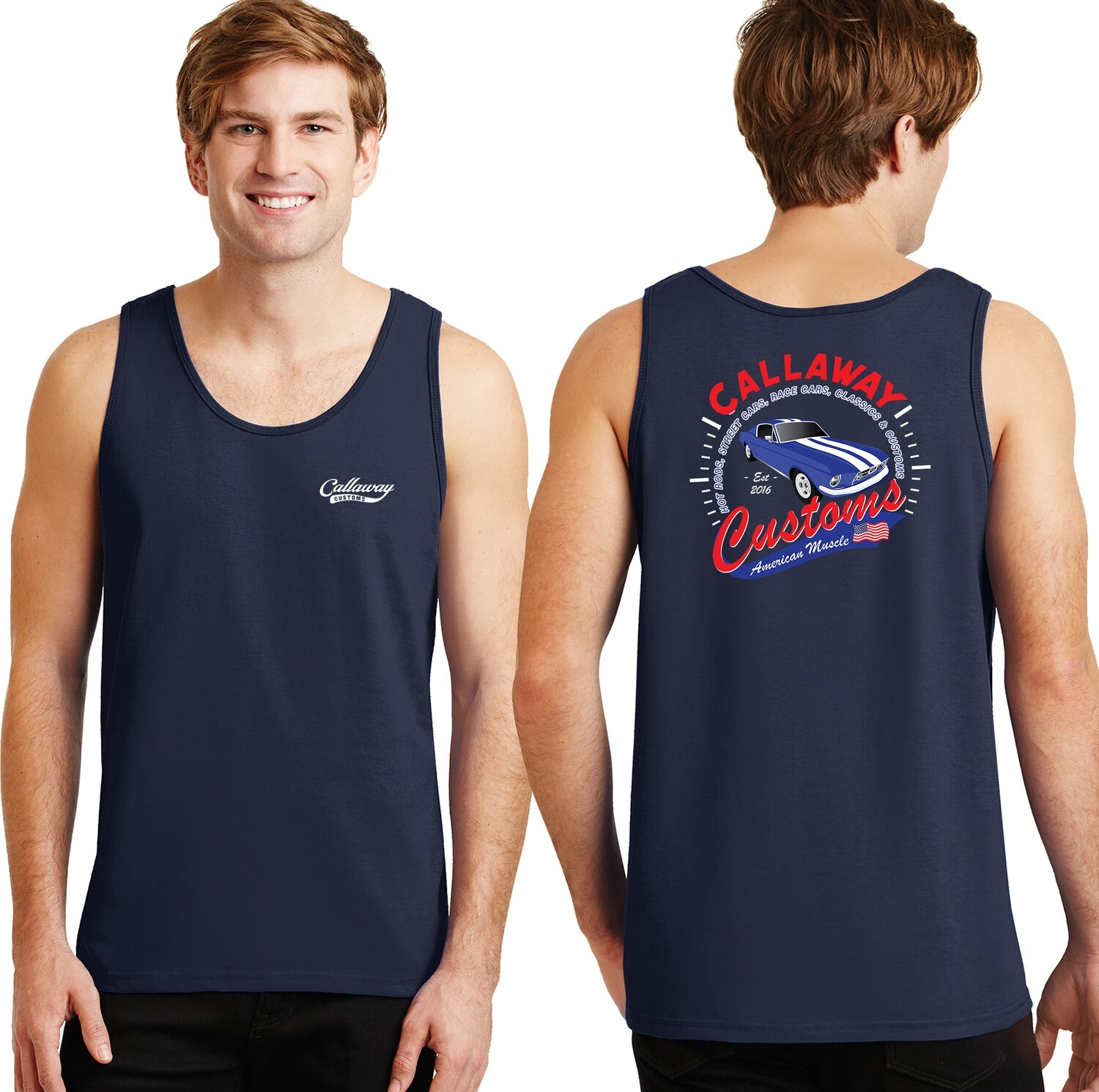 Cotton Tank, Color: Navy