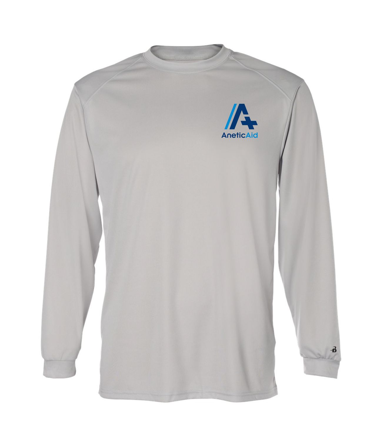 Badger - B-Core Long Sleeve T-Shirt, Color: Silver