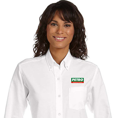 Ladies Long Sleeve Button Down Oxford