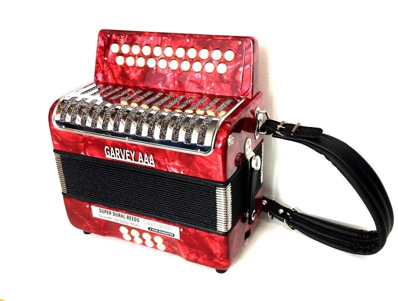 Garvey AAA Super Beginner Accordion RED (c/w hard case)