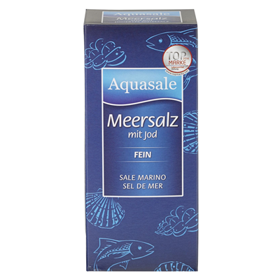 Aquasale Meersalz mit Jod 500 g
