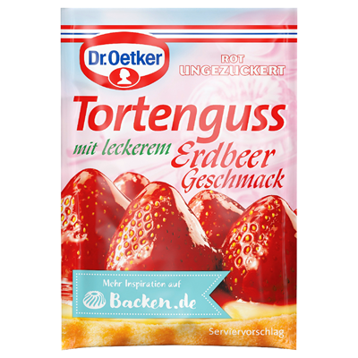 Dr. Oetker Tortenguss Erdbeer rot 108 g
