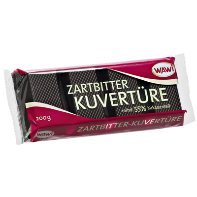 Wawi Kuvertüre Zartbitter 200 g