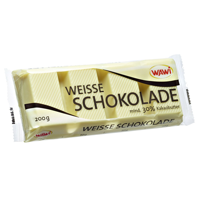 Wawi Kuvertüre weiße Schokolade 200 g