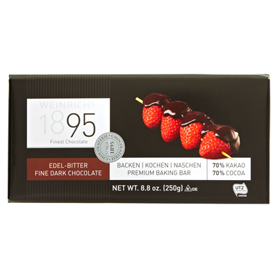 Weinrich Edelbitterschokolade Kuvertüre 250 g