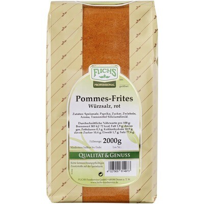 Fuchs Pommes Frites Würzsalz Rot 2 kg