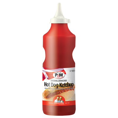 P&W Dänischer Hot Dog Ketchup  900 ml
