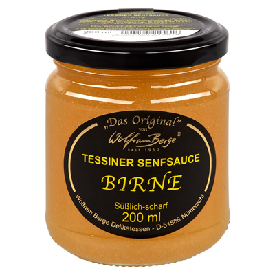 Wolfram Berge Original Tessiner Birnen-Senfsauce 200 ml