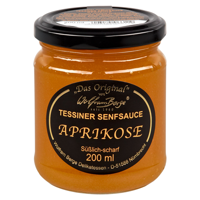 Wolfram Berge Tessiner Senfsauce Aprikose  200 ml