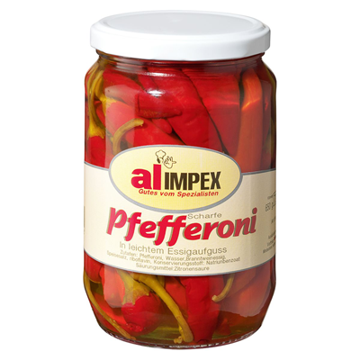 Alimpex Pfefferoni scharf - rote 720 ml
