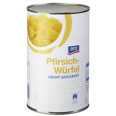 ARO Pfirsiche gewürfelt  4,25 l