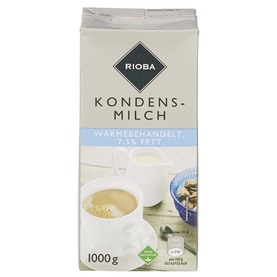 Rioba Kondensmilch 7,5 % Fett  1L
