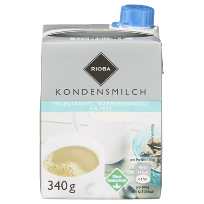 Rioba Kondensmilch 4 % Fett  340 g