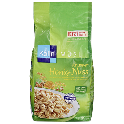 Kölln Müsli Knusper Honig-Nuss   1,7 kg