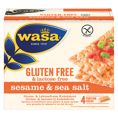Wasa Knäckebrot glutenfrei Sesam & Sea Salt 240 g