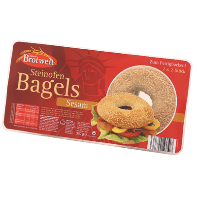 Aldente's Brotwelt  Bagels Sesam - 340 g