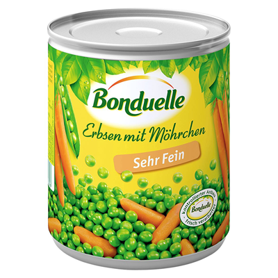 Bonduelle Erbsen mit Möhrchen 850 ml