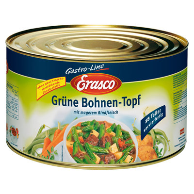 Erasco Grüne Bohnen Topf  4,5 kg