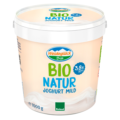 Weideglück BIO Natur Joghurt mild  1 kg Eimer