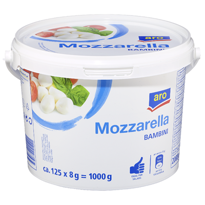 ARO Mozzarella Minikugeln 1 kg