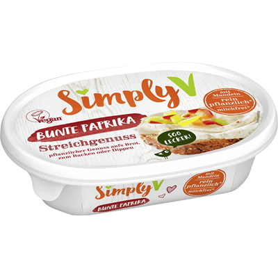 Simply V Veganer Streichgenuss Bunte Paprika 150 g