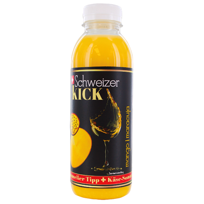 Schweizer Molke Kick Mango-Maracuja 500 ml Schweizer Molke Kick Mango-Maracuja 500 ml