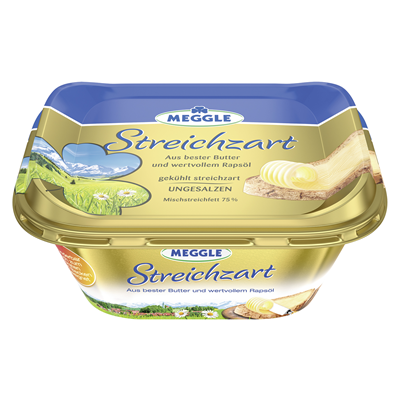 Meggle Streichzart ungesalzen 75 % Fett  250 g