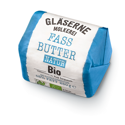 Gläserne Molkerei Bio Sauerrahmbutter natur  250 g