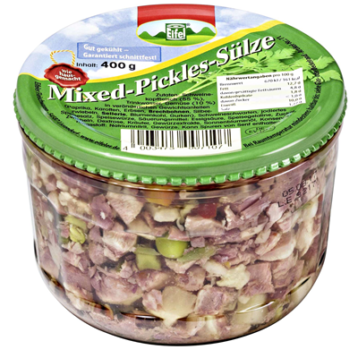 Eifeler Mixed Pickles Sülze 400 g Glas Eifeler Mixed Pickles Sülze 400 g Glas