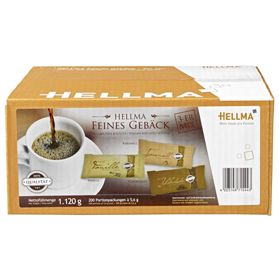 Hellma Feines Gebäck - 3er Mix - 1,12 kg Karton