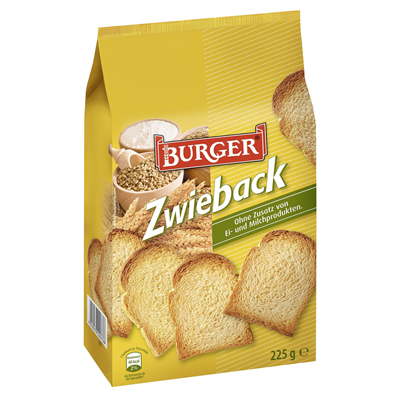 Burger Zwieback fertig gebacken  225 g