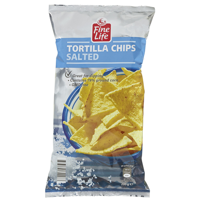 Fine Life Tortilla Chips Salted 200 g Fine Life Tortilla Chips Salted 200 g