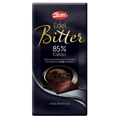Zetti Edelbittertafeln 85 % Kakaogehalt  100 g