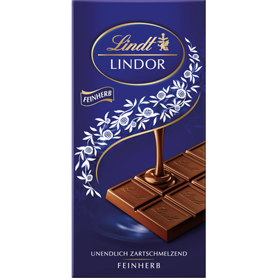 Lindt Lindor Tafel Herb blau 100 g