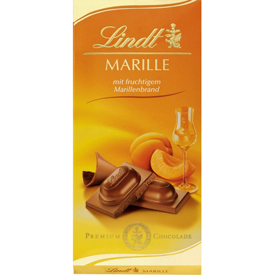 Lindt Tafeln Marille mit Alkohol  100 g
