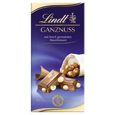 Lindt Schokolade Ganze Nuss 100 g