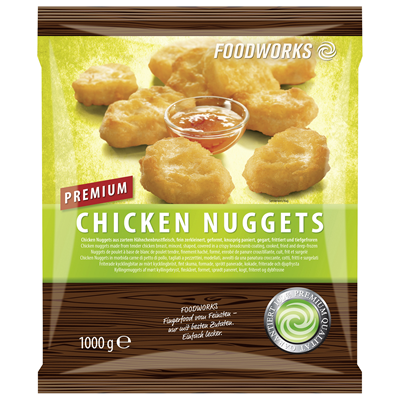 Foodworks Premium Chicken Nuggets tiefgefroren  1 kg